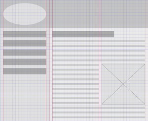 Sample design on a 3-column grid
