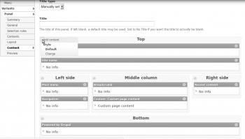 Screenshot of the Panels user interface Screenshot of the Panels user interface